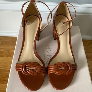 Alexandre Birman Vicky Knotted Leather Sandal 60mm - size 39
